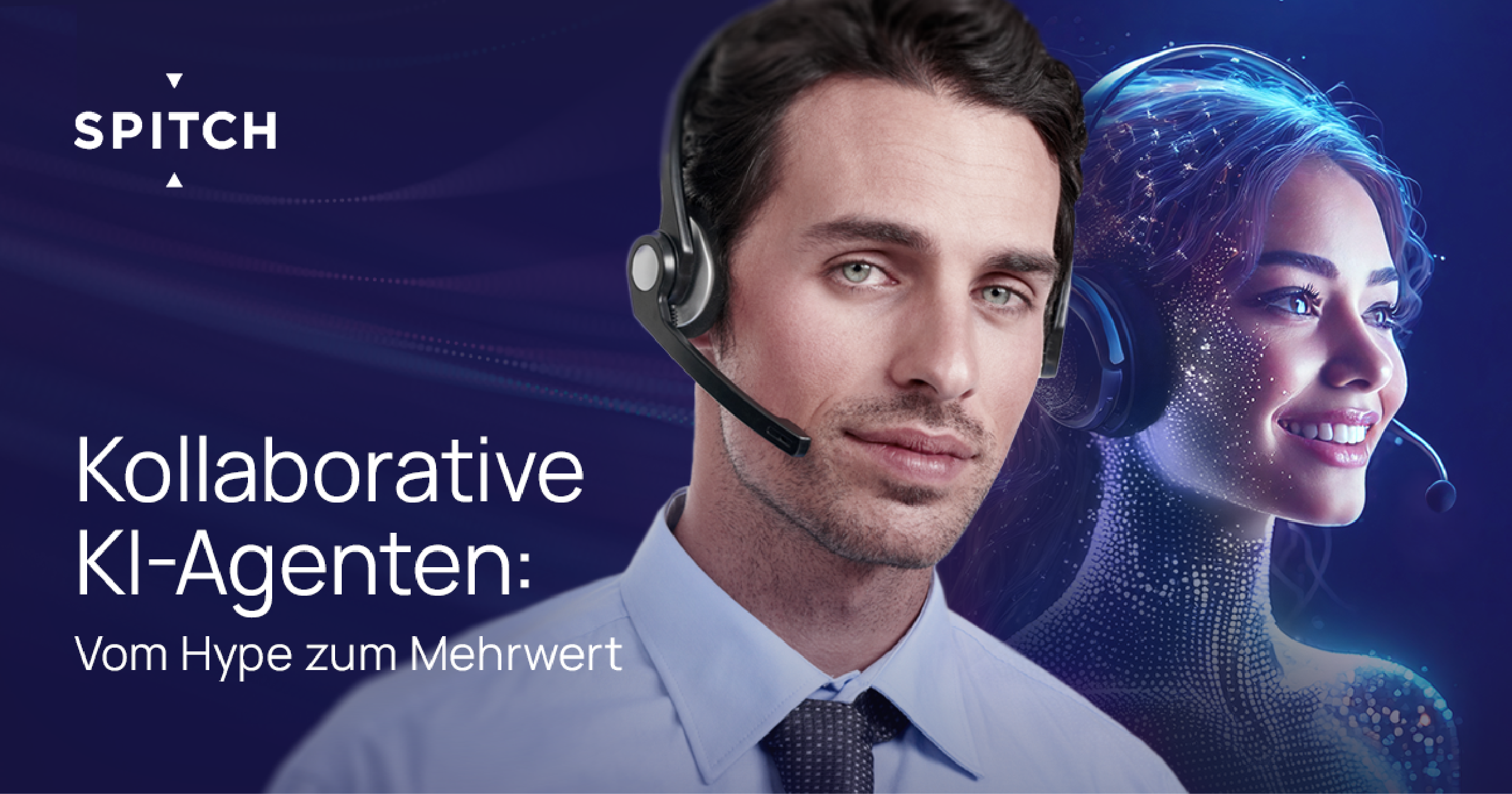 Eine Grafik, die zeigt, wie AI Agents Kunden und Mitarbeitern vor, während und nach Interaktionen helfen.