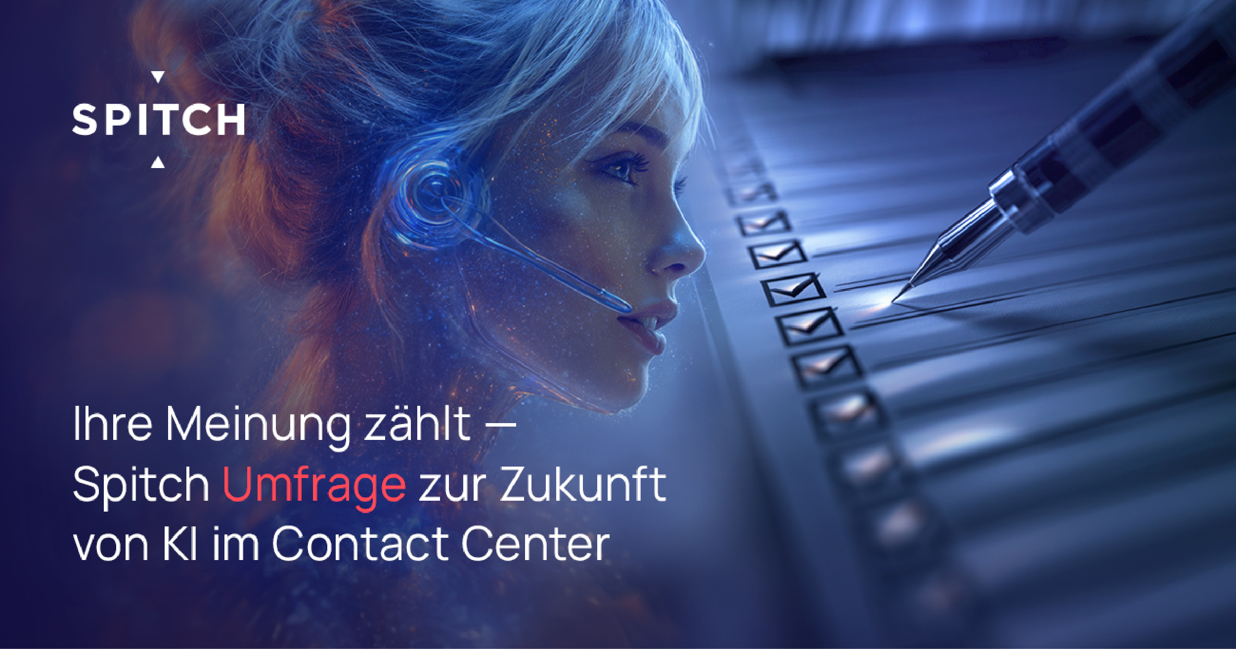 Ihre Meinung zählt – Spitch Umfrage zur Zukunft von KI im Contact Center